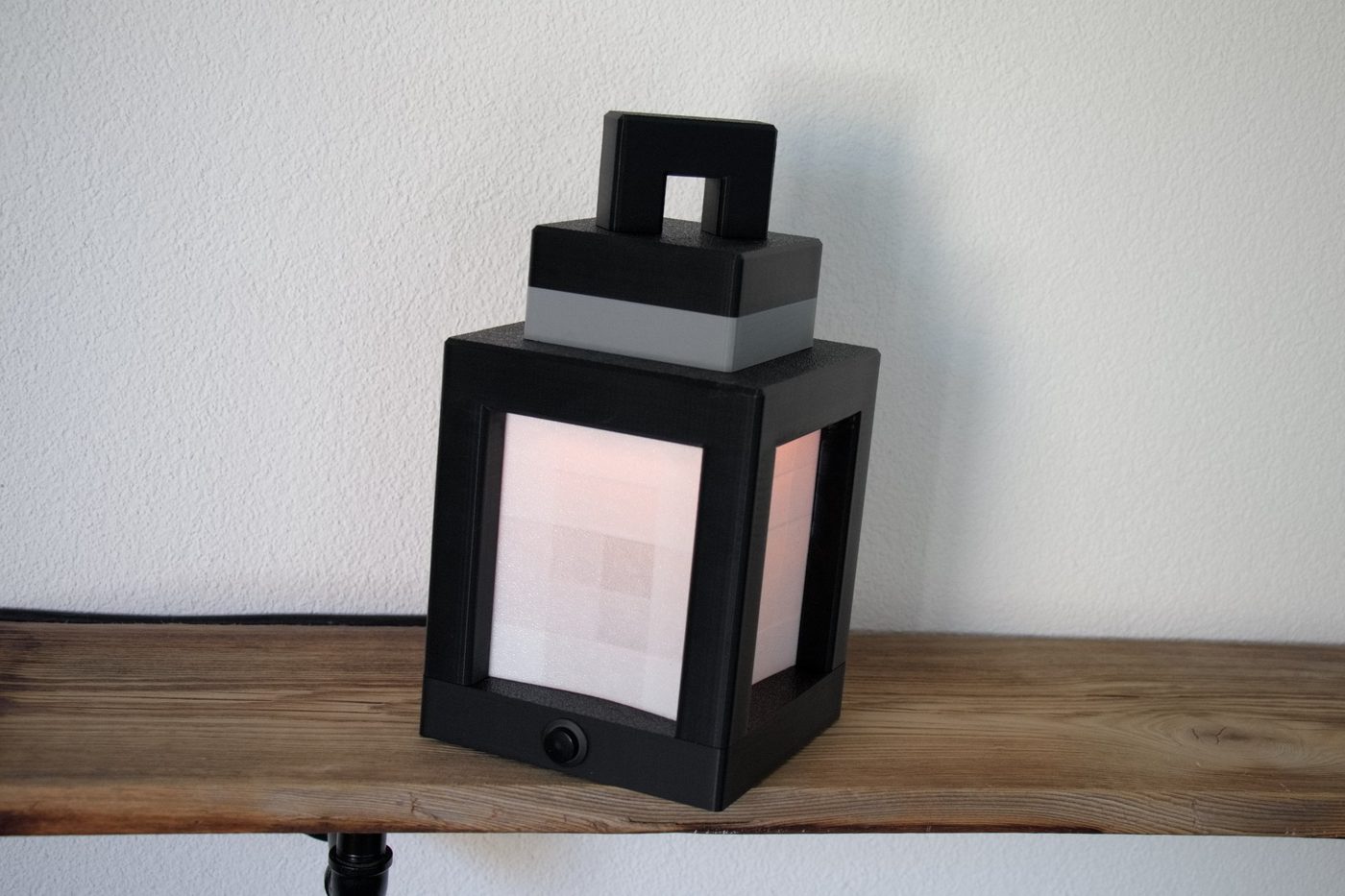 Minecraft Laterne warm WLED